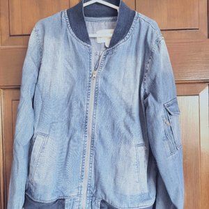 Gymboree Denim Bomber Jacket -- Girls Size L (10-12)